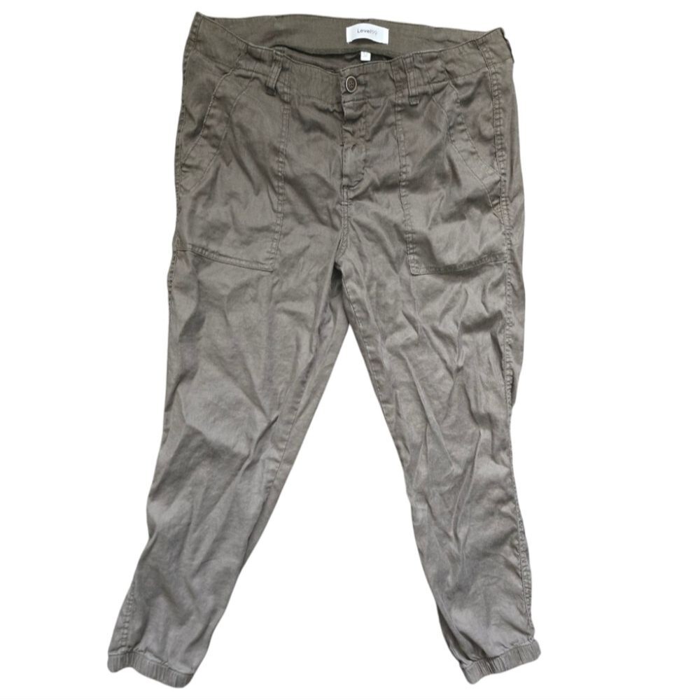 Level 99 Women's Izzy Patch Pocket Cuff Pants - 32